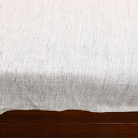 White - Plain Cotton Double Handloom Bed Cover (98 x 90 in) 06