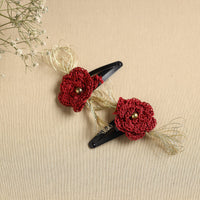 Handmade Crochet Tik-Tak Hair Clip (set of 2) 01