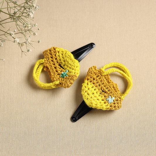 Handmade Crochet Tik-Tak Hair Clip (set of 2) 03