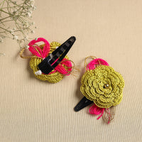 Handmade Crochet Tik-Tak Hair Clip (set of 2) 04