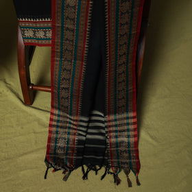 Dharwad Cotton 3pc Unstitched Dress Material Suit Set with Woven Border 57