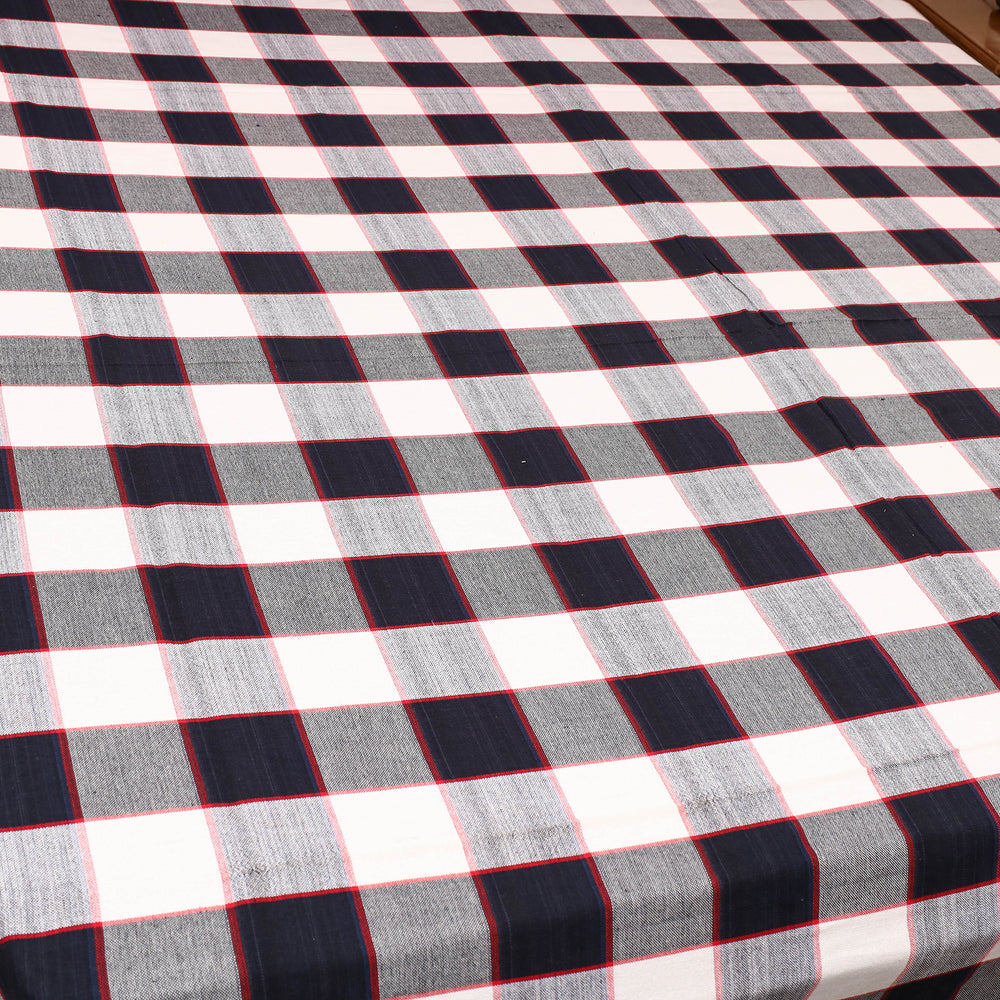 Multicolor - Plain Cotton Double Handloom Bed Cover (98 x 90 in) 11