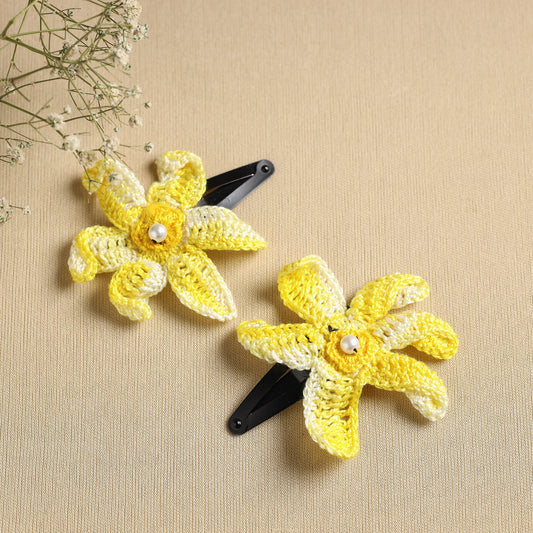 Handmade Crochet Tik-Tak Hair Clip (set of 2) 09