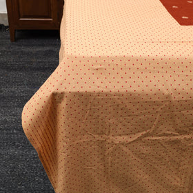 Buy Brown Patchwork Cotton Double Jacquard Bed Sheet Set