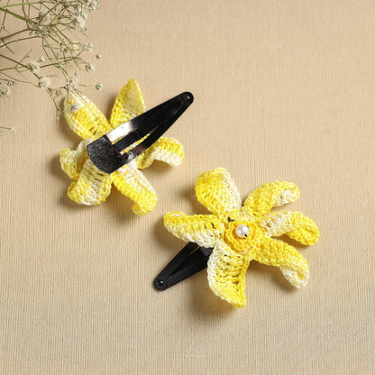 Handmade Crochet Tik-Tak Hair Clip (set of 2) 09