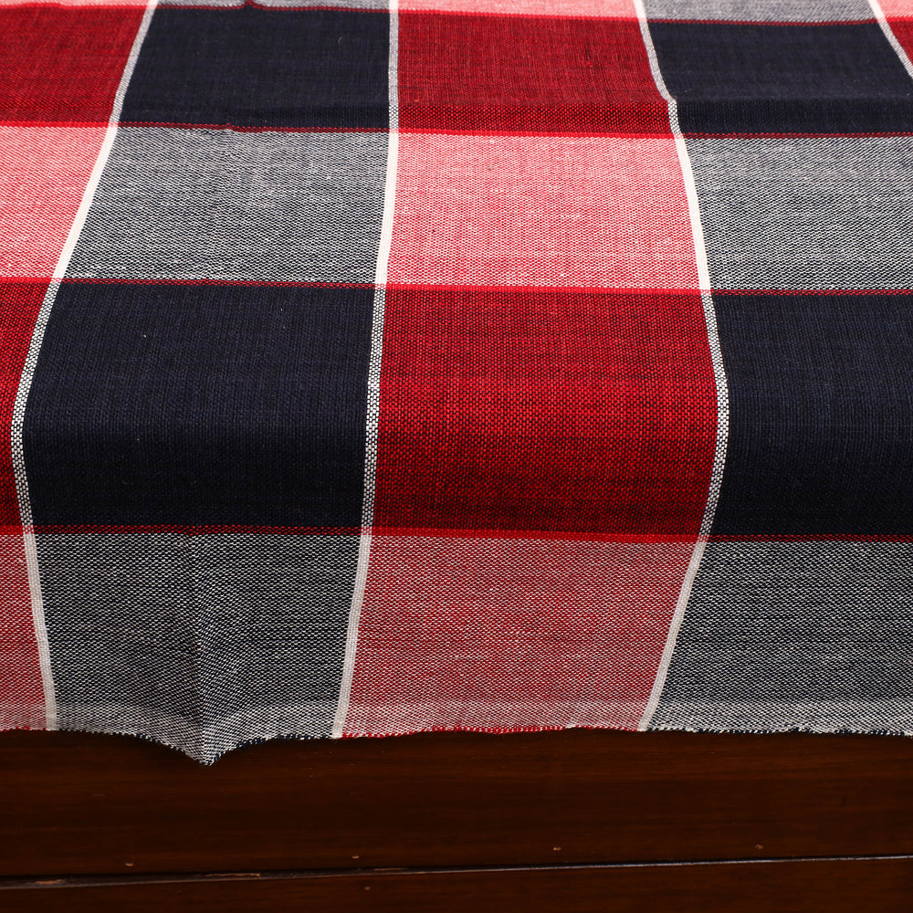 Multicolor - Plain Cotton Double Handloom Bed Cover (98 x 90 in) 12