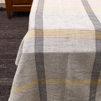 Grey - Plain Cotton Double Handloom Bed Cover (98 x 90 in) 13