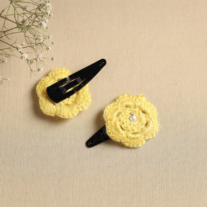 Handmade Crochet Tik-Tak Hair Clip (set of 2) 13