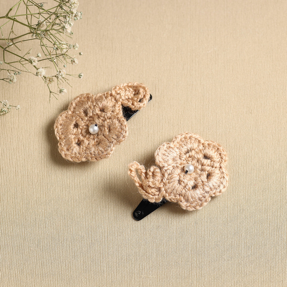 Handmade Crochet Tik-Tak Hair Clip (set of 2) 14