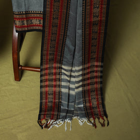 Dharwad Cotton 3pc Unstitched Dress Material Suit Set with Woven Border 59