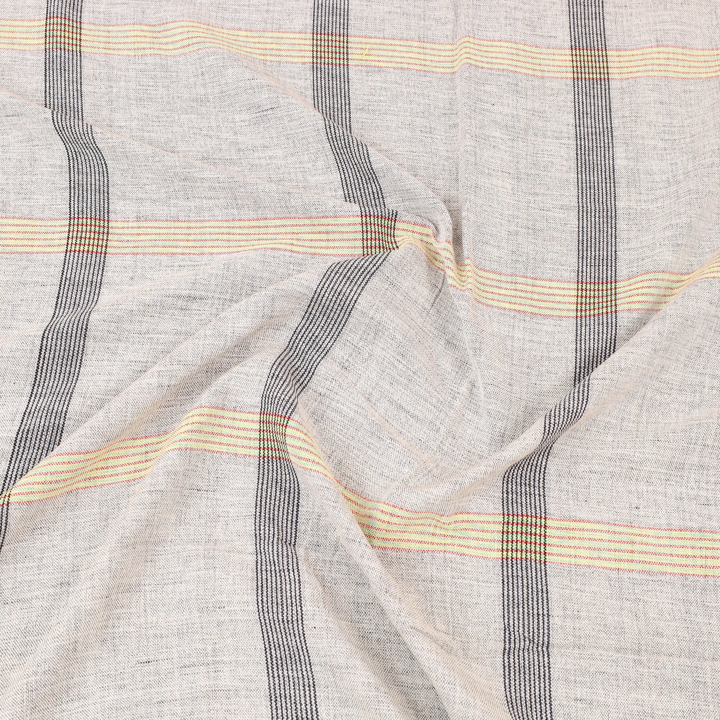 Grey - Plain Cotton Double Handloom Bed Cover (98 x 90 in) 13