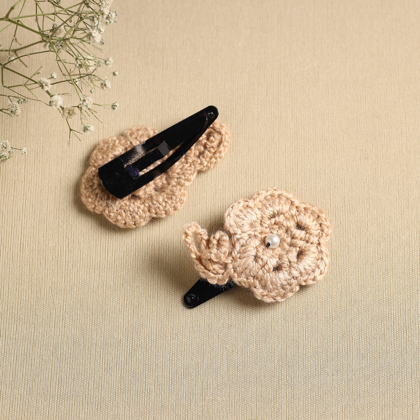 Handmade Crochet Tik-Tak Hair Clip (set of 2) 14