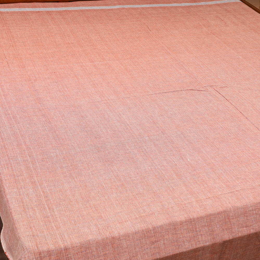 Brown - Plain Cotton Double Handloom Bed Cover (98 x 90 in) 14