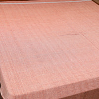 Brown - Plain Cotton Double Handloom Bed Cover (98 x 90 in) 14