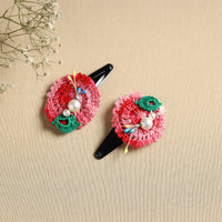 Handmade Crochet Tik-Tak Hair Clip (set of 2) 16