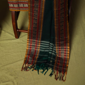 Dharwad Cotton 3pc Unstitched Dress Material Suit Set with Woven Border 60