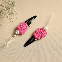 Handmade Crochet Tik-Tak Hair Clip (set of 2) 18