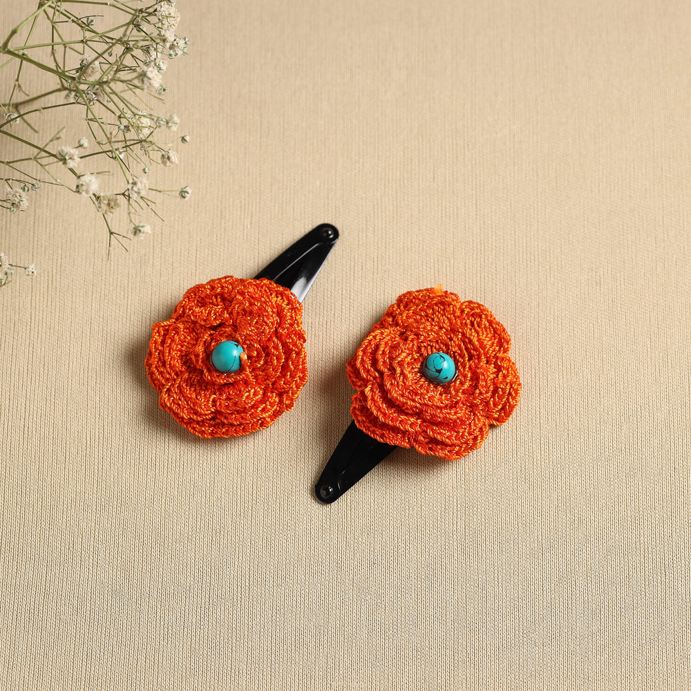 Handmade Crochet Tik-Tak Hair Clip (set of 2) 19