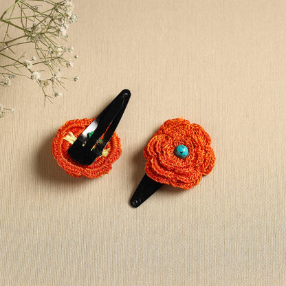 Handmade Crochet Tik-Tak Hair Clip (set of 2) 19