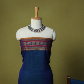 Dharwad Cotton 3pc Unstitched Dress Material Suit Set with Woven Border 61