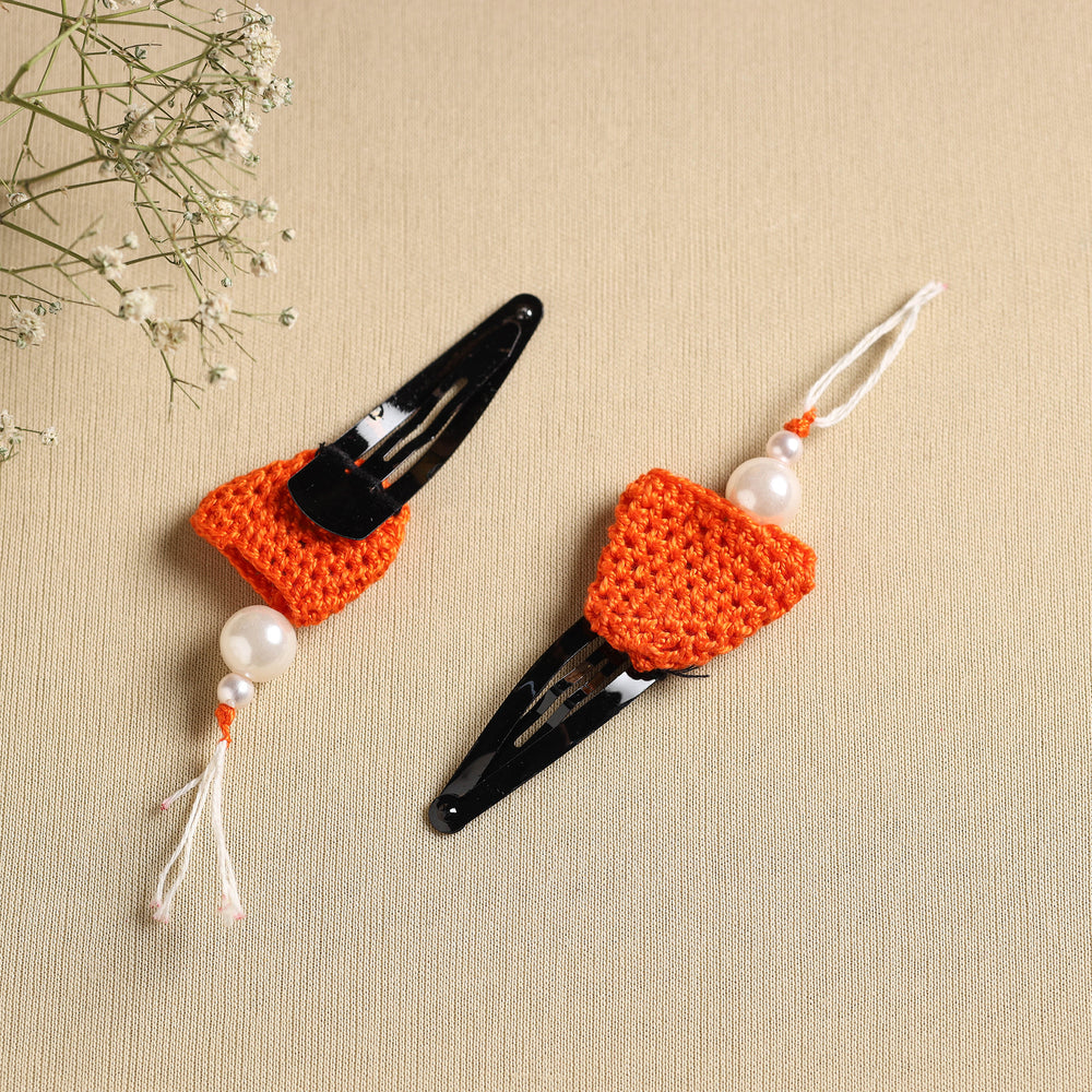 Handmade Crochet Tik-Tak Hair Clip (set of 2) 24