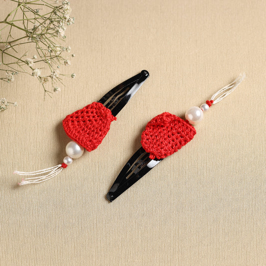 Handmade Crochet Tik-Tak Hair Clip (set of 2) 25