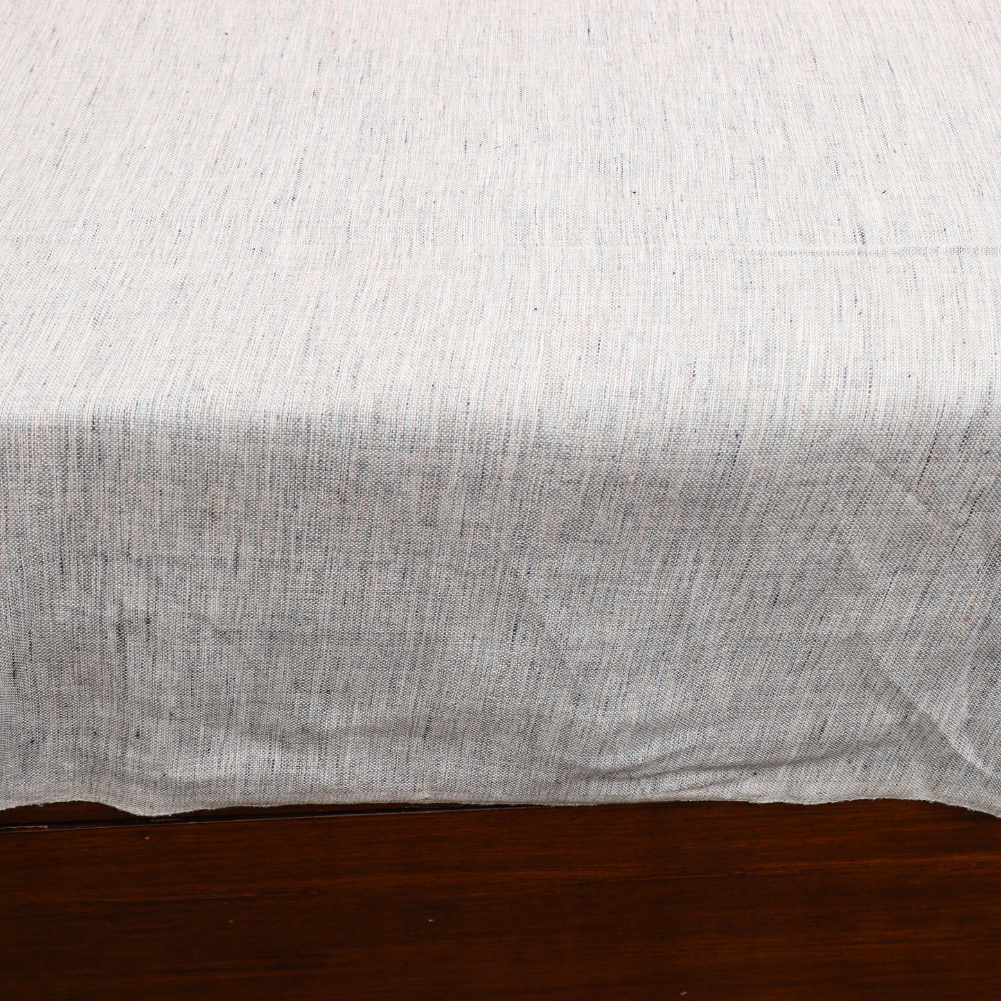 White - Plain Cotton Double Handloom Bed Cover (98 x 90 in) 16