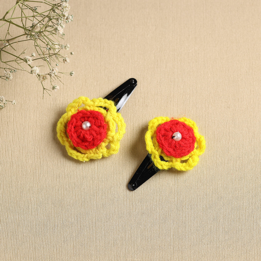 Handmade Crochet Tik-Tak Hair Clip (set of 2) 26