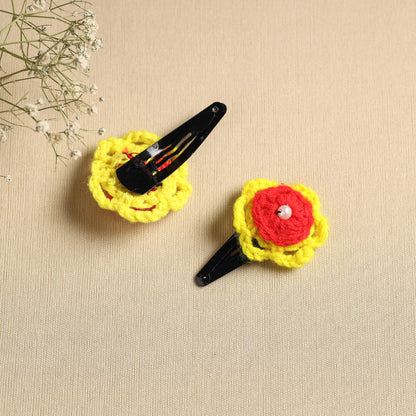 Handmade Crochet Tik-Tak Hair Clip (set of 2) 26