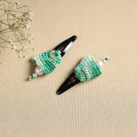 Handmade Crochet Tik-Tak Hair Clip (set of 2) 27