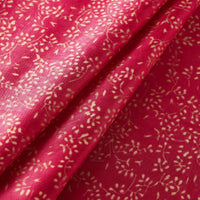 Pink - Mashru Silk Kutch Hand Block Printed Fabric 36