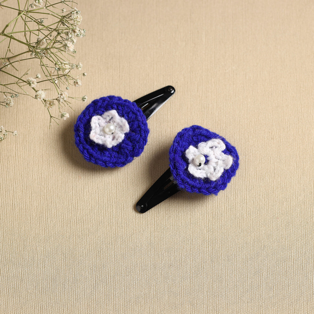 Handmade Crochet Tik-Tak Hair Clip (set of 2) 30