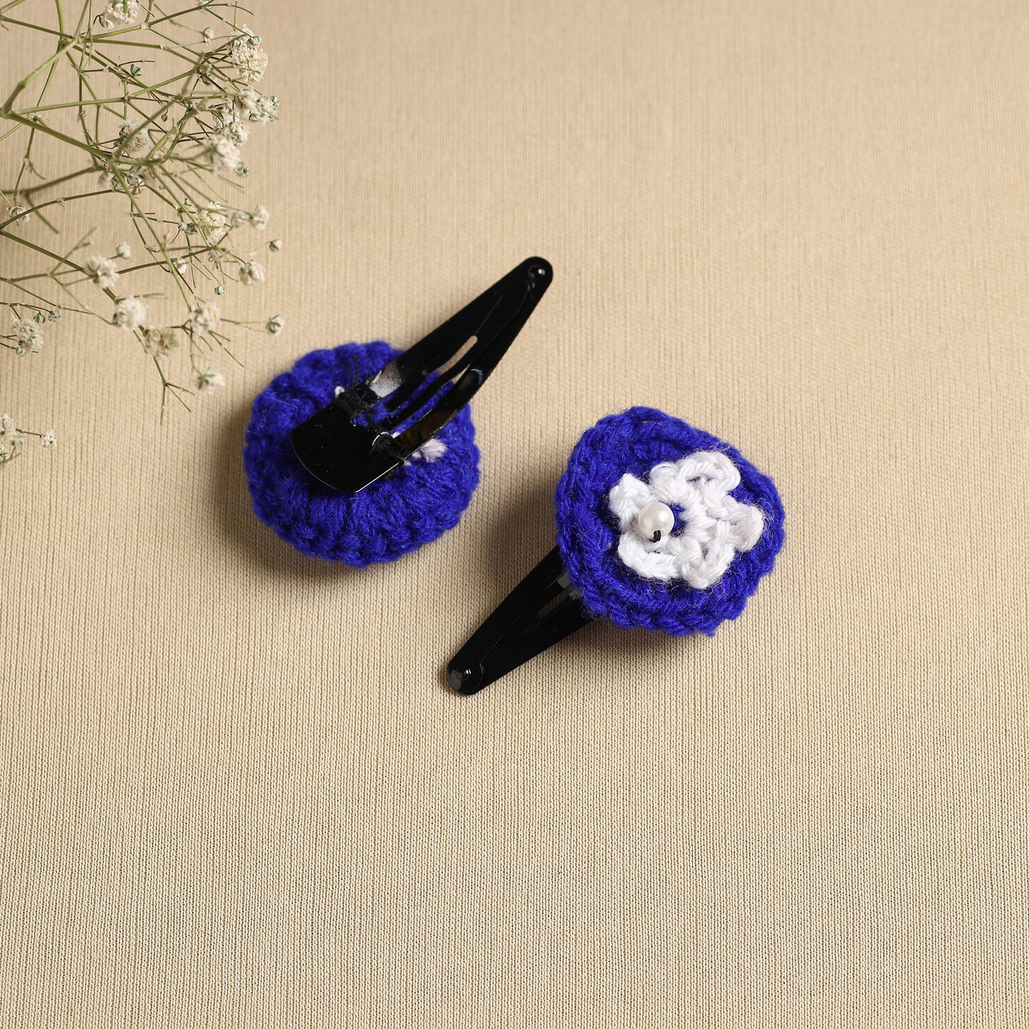 Handmade Crochet Tik-Tak Hair Clip (set of 2) 30