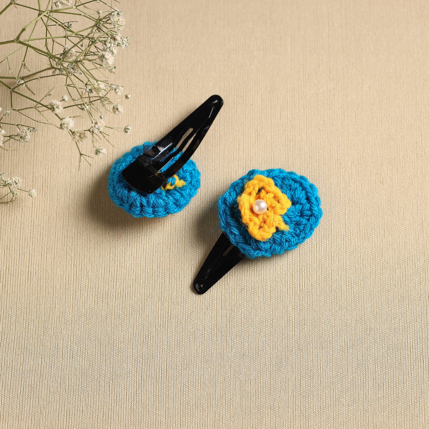 Handmade Crochet Tik-Tak Hair Clip (set of 2) 34