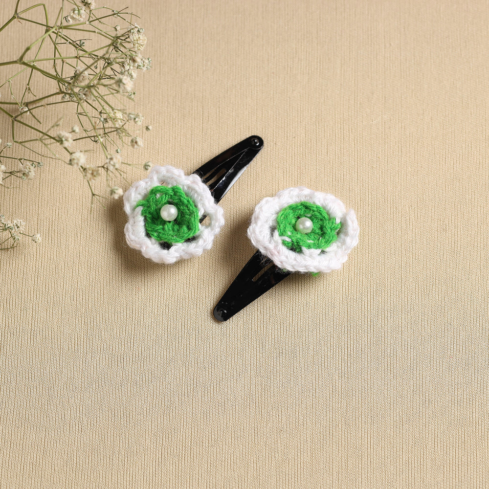 Handmade Crochet Tik-Tak Hair Clip (set of 2) 35