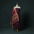 Purple - Kutch Bhujodi Handloom Kala Cotton 3pc Unstitched Dress Material Suit Set 28