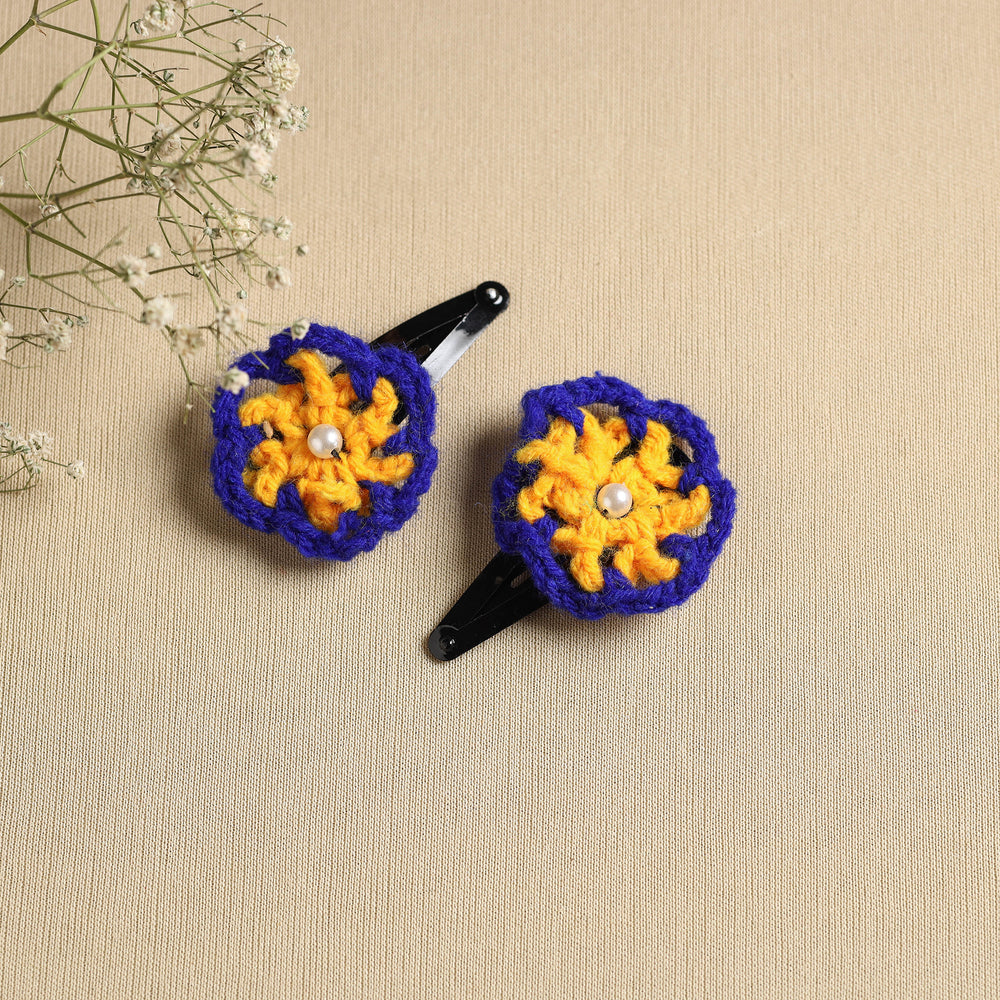 Handmade Crochet Tik-Tak Hair Clip (set of 2) 36