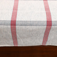 White - Plain Cotton Double Handloom Bed Cover (98 x 90 in) 19