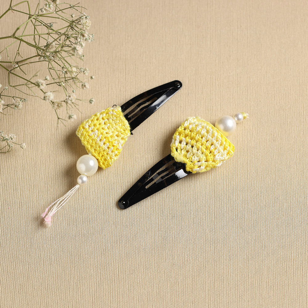 Handmade Crochet Tik-Tak Hair Clip (set of 2) 23