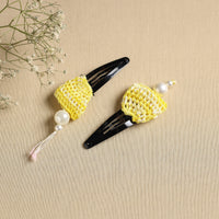 Handmade Crochet Tik-Tak Hair Clip (set of 2) 23