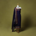 Dharwad Cotton 3pc Unstitched Dress Material Suit Set with Woven Border 66