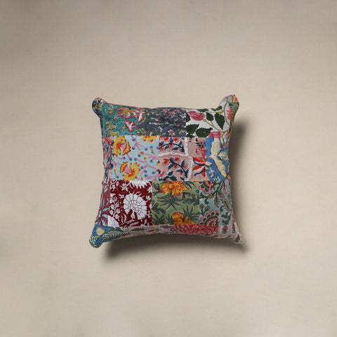 Multicolor - Handcrafted Cotton Patchwork Cushion Cover 84