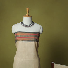 Dharwad Cotton 3pc Unstitched Dress Material Suit Set with Woven Border 67