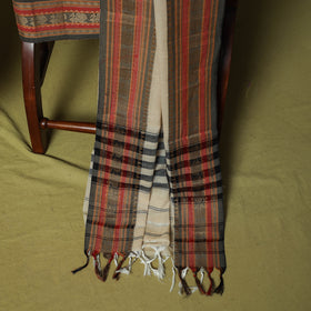 Dharwad Cotton 3pc Unstitched Dress Material Suit Set with Woven Border 67