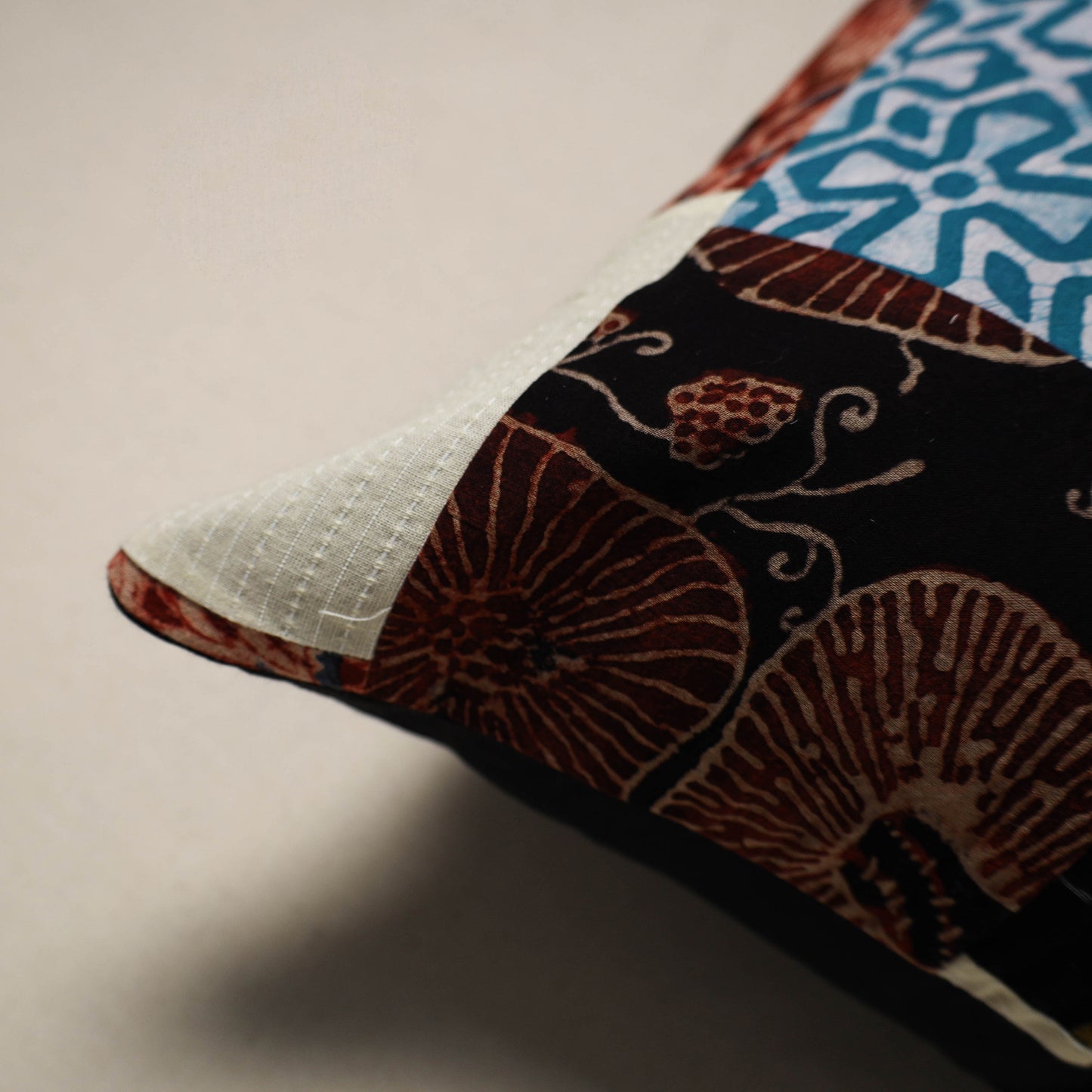 Multicolor - Handcrafted Cotton Patchwork Cushion Cover 86