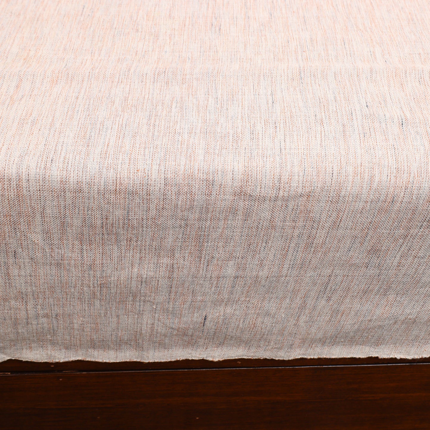 Beige - Plain Cotton Double Handloom Bed Cover (98 x 90 in) 22