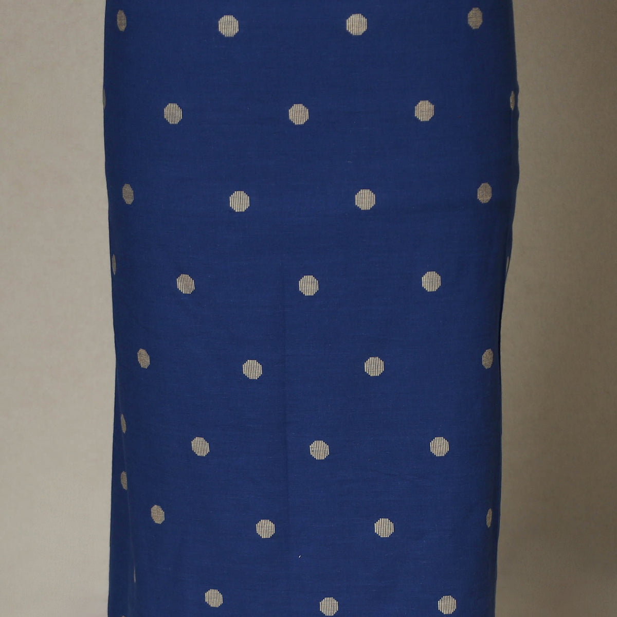 Blue - 2pc Unstitched Jacquard Dress Material with Jewellery Set 24
