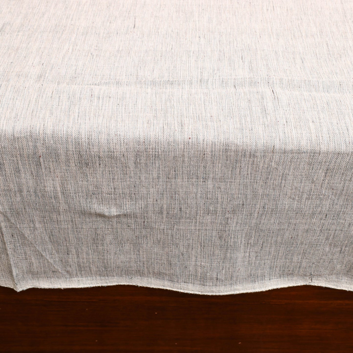 Grey - Plain Cotton Double Handloom Bed Cover (98 x 90 in) 23