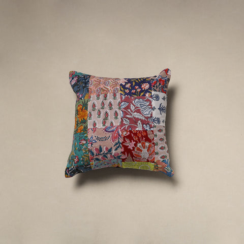 Multicolor - Handcrafted Cotton Patchwork Cushion Cover 96