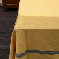 Yellow - Plain Cotton Double Handloom Bed Cover (98 x 90 in) 25